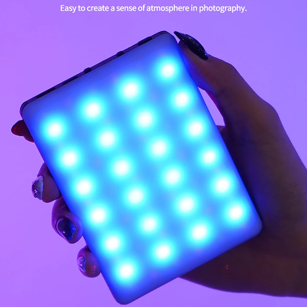Mini clip d'éclairage LED RVB – Éclairage compact pour vlogs, selfies et vidéos