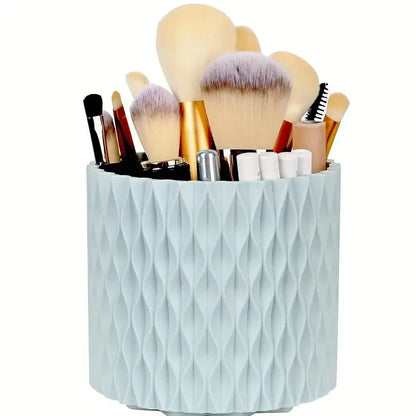 Support de pinceaux de maquillage rotatif à 360° à 5 emplacements et organiseur de bureau