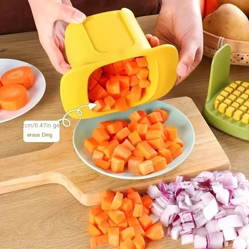Hachoir et trancheuse à légumes multifonction avec poignée ergonomique
