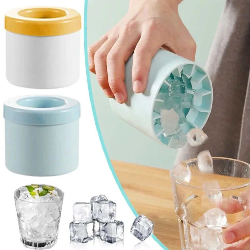 Moule à glaçons rond en silicone – Compact, créatif et rafraîchissant