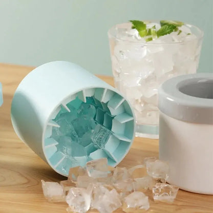 Moule à glaçons rond en silicone – Compact, créatif et rafraîchissant