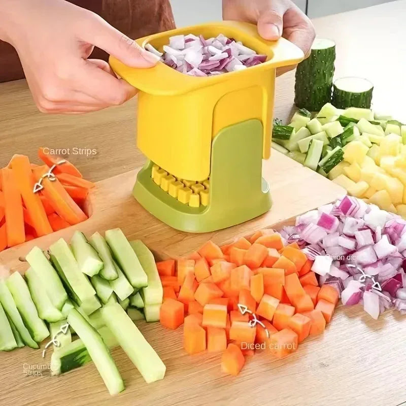 Hachoir et trancheuse à légumes multifonction avec poignée ergonomique