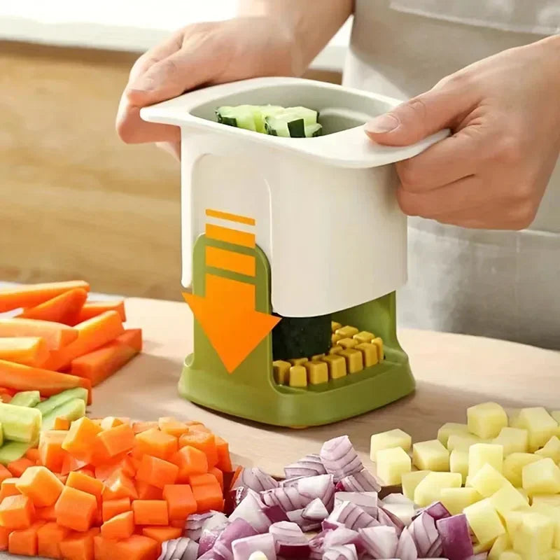 Hachoir et trancheuse à légumes multifonction avec poignée ergonomique